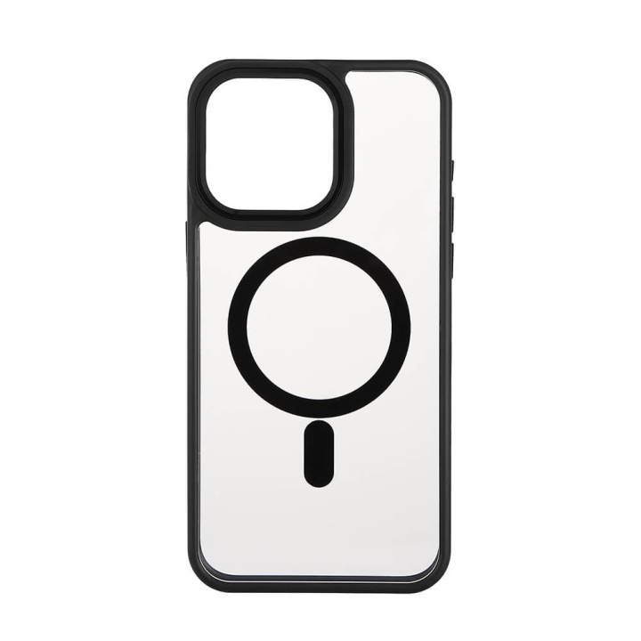 Onsala Mobilskal Bumper MagSeries Black & Clear - iPhone 15 Pro Max i gruppen SMARTPHONE & SURFPLATTOR / Mobilskydd / Apple / iPhone 15 hos TP E-commerce Nordic AB (C30286)