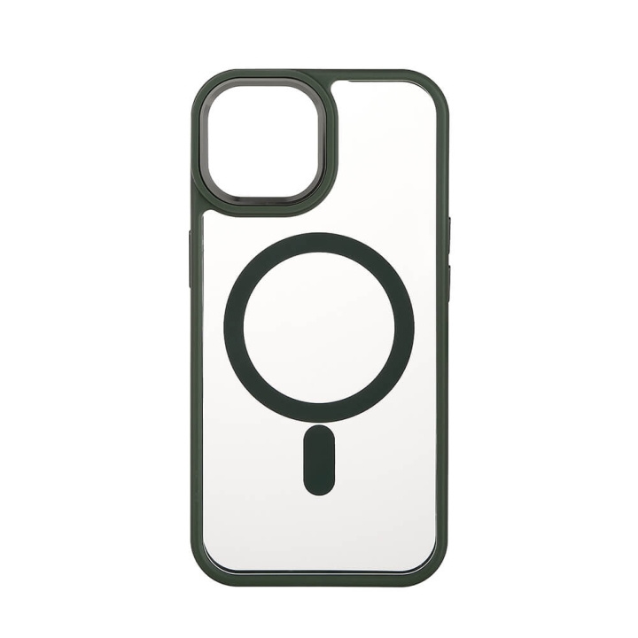 Onsala Mobilskal Bumper MagSeries Green & Clear - iPhone 15 i gruppen SMARTPHONE & SURFPLATTOR / Mobilskydd / Apple / iPhone 15 hos TP E-commerce Nordic AB (C30287)