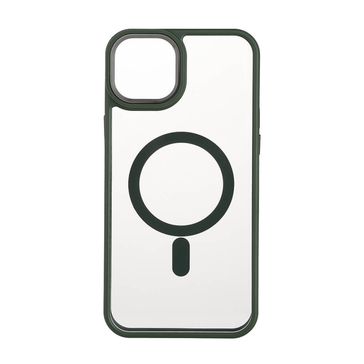 Onsala Mobilskal Bumper MagSeries Green & Clear - iPhone 15 Plus i gruppen SMARTPHONE & SURFPLATTOR / Mobilskydd / Apple / iPhone 15 hos TP E-commerce Nordic AB (C30288)