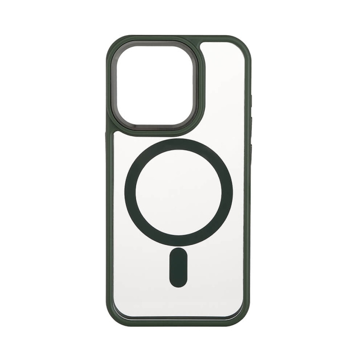 Onsala Mobilskal Bumper MagSeries Green & Clear - iPhone 15 Pro i gruppen SMARTPHONE & SURFPLATTOR / Mobilskydd / Apple / iPhone 15 hos TP E-commerce Nordic AB (C30289)