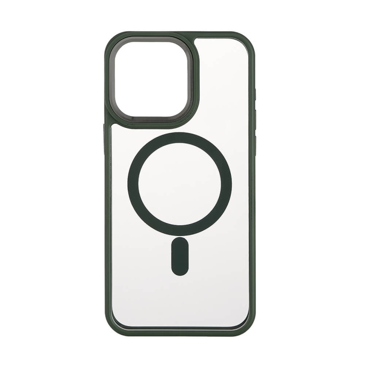 Onsala Mobilskal Bumper MagSeries Green & Clear - iPhone 15 Pro Max i gruppen SMARTPHONE & SURFPLATTOR / Mobilskydd / Apple / iPhone 15 hos TP E-commerce Nordic AB (C30290)