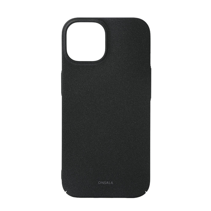 Onsala Backcover Thin Sand Burst iPhone 15 Black i gruppen SMARTPHONE & SURFPLATTOR / Mobilskydd / Apple / iPhone 15 hos TP E-commerce Nordic AB (C30291)