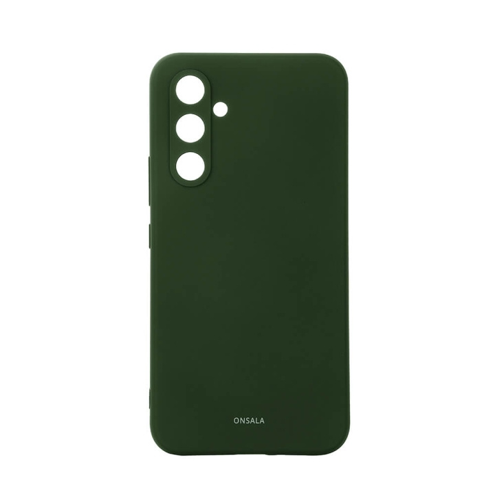 ONSALA Mobilskal Silikon Dark Green - Samsung Galaxy A54 5G i gruppen SMARTPHONE & SURFPLATTOR / Mobilskydd / Samsung hos TP E-commerce Nordic AB (C30359)