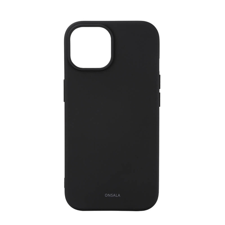 Onsala Mobilskal Silikon MagSeries Black - iPhone 13/14/15 i gruppen SMARTPHONE & SURFPLATTOR / Mobilskydd / Apple / iPhone 15 hos TP E-commerce Nordic AB (C30361)