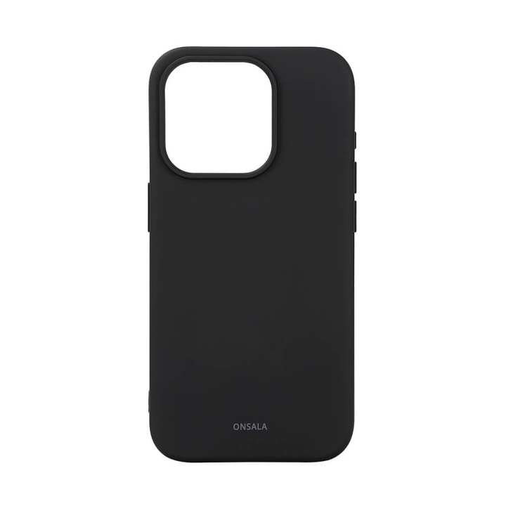 Onsala Back Sil Touch Recycled MagSerie iPhone 15 Pro Black i gruppen SMARTPHONE & SURFPLATTOR / Mobilskydd / Apple / iPhone 15 hos TP E-commerce Nordic AB (C30363)