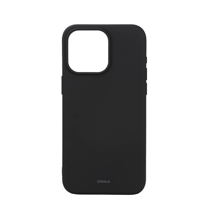 Onsala Back Sil Touch Recycled MagSerie iPhone 15 Pro Max Black i gruppen SMARTPHONE & SURFPLATTOR / Mobilskydd / Apple / iPhone 15 hos TP E-commerce Nordic AB (C30364)