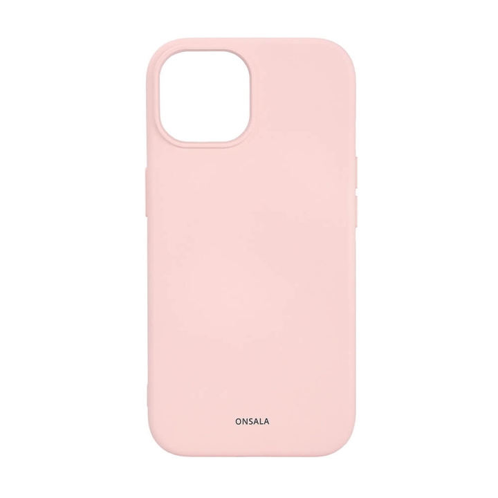 ONSALA Mobilskal med Silikonkänsla MagSeries Chalk Pink - iPhone 15 i gruppen SMARTPHONE & SURFPLATTOR / Mobilskydd / Apple / iPhone 15 hos TP E-commerce Nordic AB (C30365)