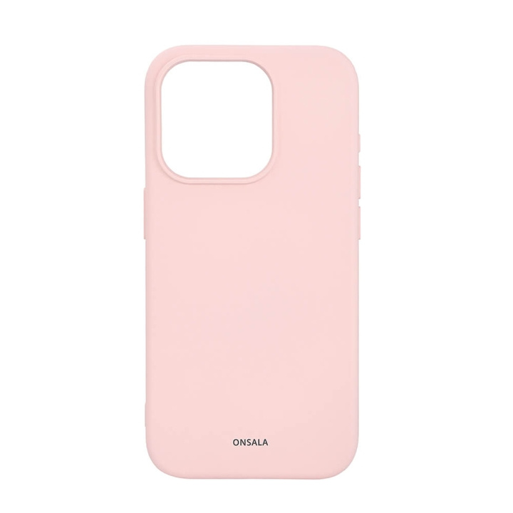 ONSALA Mobilskal med Silikonkänsla MagSeries Chalk Pink - iPhone 15 Pro i gruppen SMARTPHONE & SURFPLATTOR / Mobilskydd / Apple / iPhone 15 hos TP E-commerce Nordic AB (C30367)