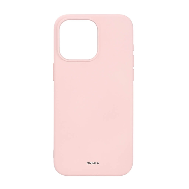 ONSALA Mobilskal med Silikonkänsla MagSeries Chalk Pink - iPhone 15 Pro Max i gruppen SMARTPHONE & SURFPLATTOR / Mobilskydd / Apple / iPhone 15 hos TP E-commerce Nordic AB (C30368)
