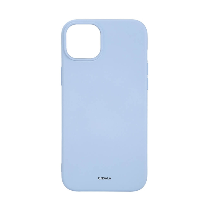 ONSALA Mobilskal med Silikonkänsla MagSeries Light Blue - iPhone 15 Plus i gruppen SMARTPHONE & SURFPLATTOR / Mobilskydd / Apple / iPhone 15 hos TP E-commerce Nordic AB (C30369)