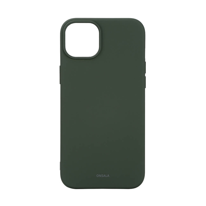 Onsala Back Sil Touch Recycled MagSerie iPhone 15 Plus Olive Green i gruppen SMARTPHONE & SURFPLATTOR / Mobilskydd / Apple / iPhone 15 hos TP E-commerce Nordic AB (C30372)