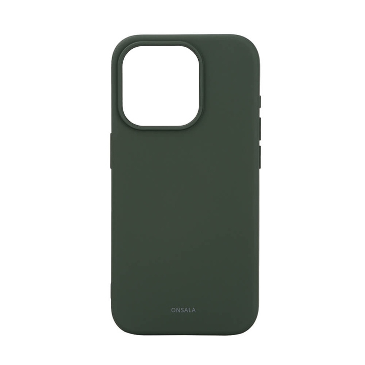 ONSALA Mobilskal med Silikonkänsla MagSeries Olive Green - iPhone 15 Pro i gruppen SMARTPHONE & SURFPLATTOR / Mobilskydd / Apple / iPhone 15 hos TP E-commerce Nordic AB (C30373)