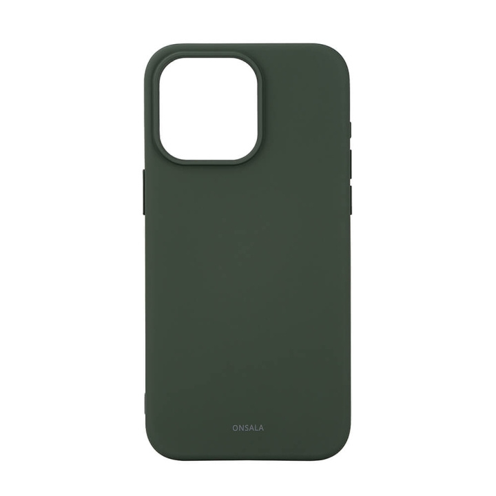 ONSALA Mobilskal med Silikonkänsla MagSeries Olive Green - iPhone 15 Pro Max i gruppen SMARTPHONE & SURFPLATTOR / Mobilskydd / Apple / iPhone 15 hos TP E-commerce Nordic AB (C30374)