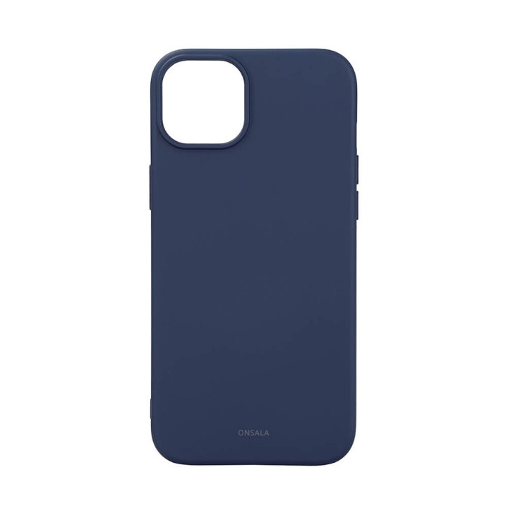 ONSALA Mobilskal med Silikonkänsla MagSeries Dark Blue - iPhone 15 Plus i gruppen SMARTPHONE & SURFPLATTOR / Mobilskydd / Apple / iPhone 15 hos TP E-commerce Nordic AB (C30379)