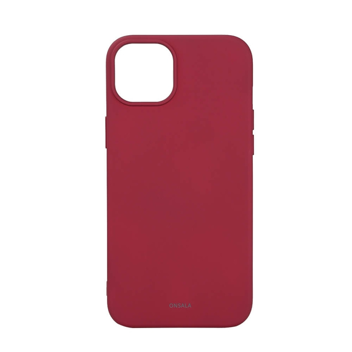 Onsala Mobilskal Silikon MagSeries Deep Red - iPhone 15 Plus i gruppen SMARTPHONE & SURFPLATTOR / Mobilskydd / Apple / iPhone 15 hos TP E-commerce Nordic AB (C30384)