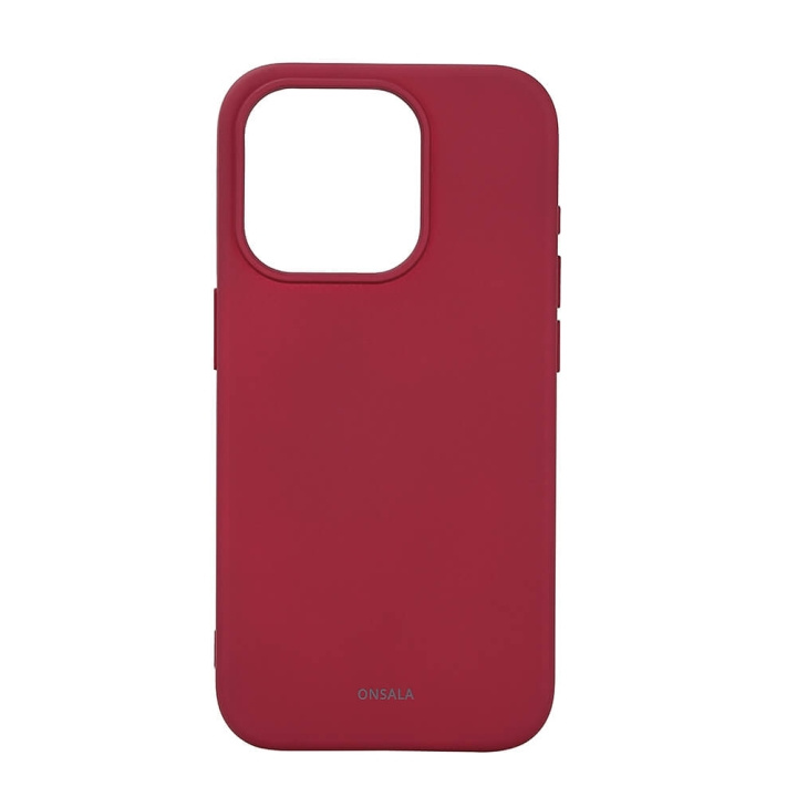 Onsala Mobilskal Silikon MagSeries Deep Red - iPhone 15 Pro i gruppen SMARTPHONE & SURFPLATTOR / Mobilskydd / Apple / iPhone 15 hos TP E-commerce Nordic AB (C30385)