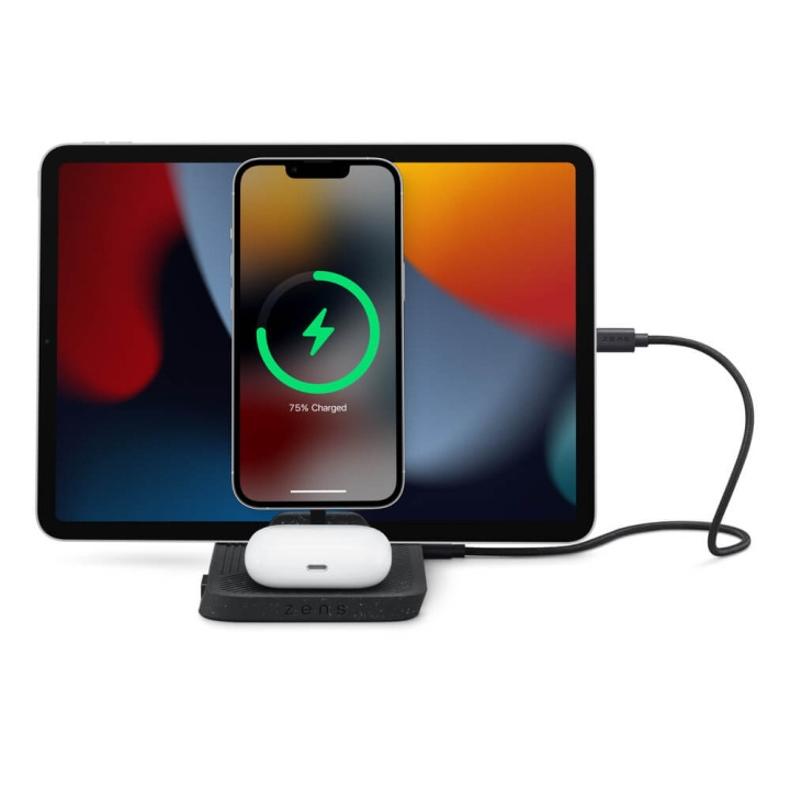 Zens Charging Station Modular 3in1 i gruppen SMARTPHONE & SURFPLATTOR / Laddare & Kablar / Trådlösa Qi laddare hos TP E-commerce Nordic AB (C30388)
