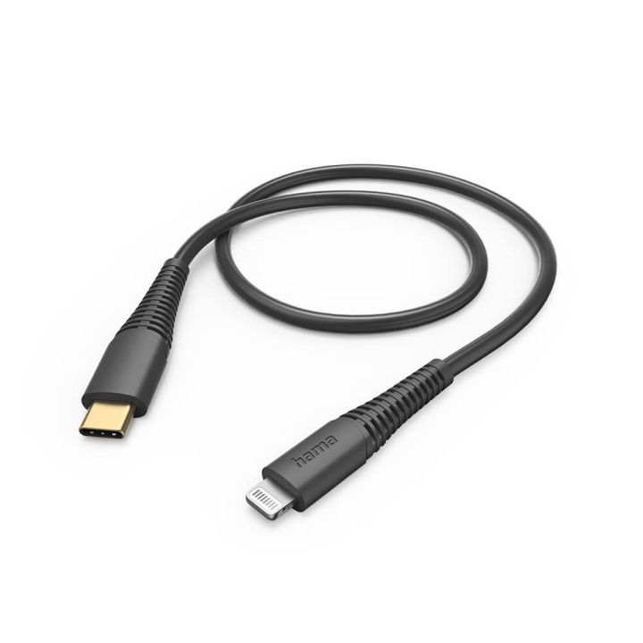 Hama Laddkabel USB-C till Lightning Svart 1,5m i gruppen SMARTPHONE & SURFPLATTOR / Laddare & Kablar / Kablar / Kablar Lightning hos TP E-commerce Nordic AB (C30417)