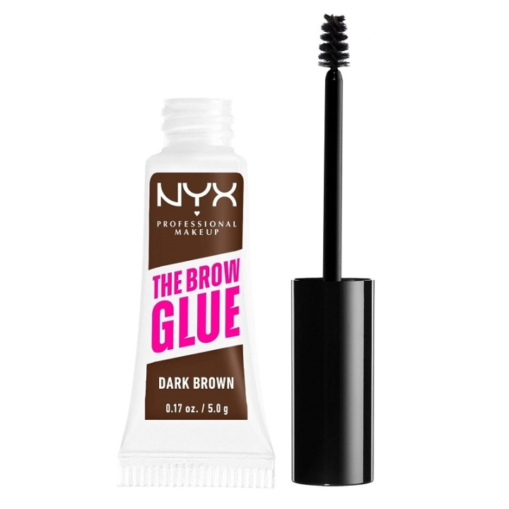 NYX PROF. MAKEUP The Brow Glue Instant Brow Styler 04 Dark Brown i gruppen SKÖNHET & HÄLSA / Makeup / Ögon & Ögonbryn / Ögonbrynsgel hos TP E-commerce Nordic AB (C30457)