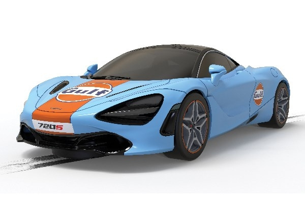 Scalextric McLaren 720S - Gulf Edition 1:32 i gruppen LEKSAKER, BARN- & BABYPRODUKTER / Radiostyrt / Bilbanor / Bilar hos TP E-commerce Nordic AB (C30516)