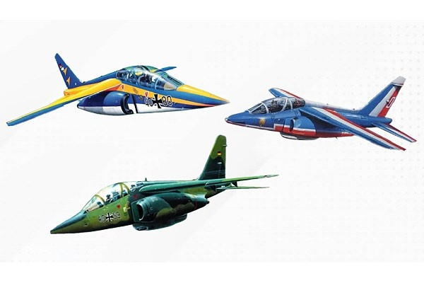 Revell Alha Jet, 50th Anniversary 1:144 i gruppen SPORT, FRITID & HOBBY / Hobby / Plastmodeller / Flyg/Helikoptrar hos TP E-commerce Nordic AB (C30558)