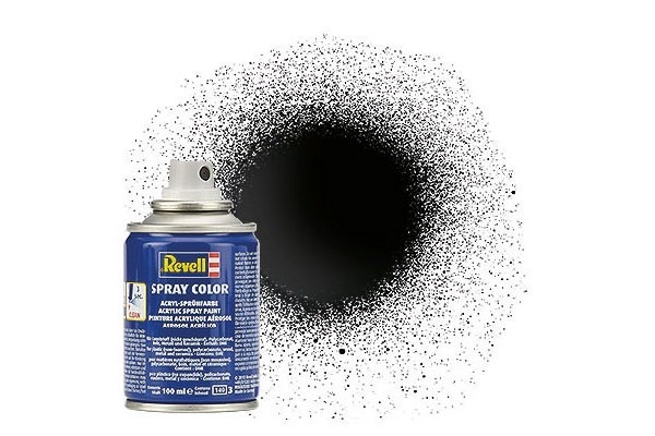 Revell Spray black gloss 100 ml. i gruppen SPORT, FRITID & HOBBY / Hobby / Hobbyfärger / Revell / Sprayfärg hos TP E-commerce Nordic AB (C30620)