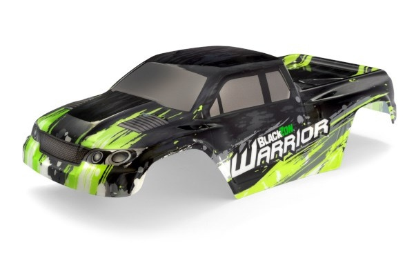Blackzon Warrior Bodyshell (Black/Green) | LEKSAKER, BARN- & BABYPRODUKTER - Radiostyrt - Reservdelar & Extra Tillbehör - Blackzon | GameStuff