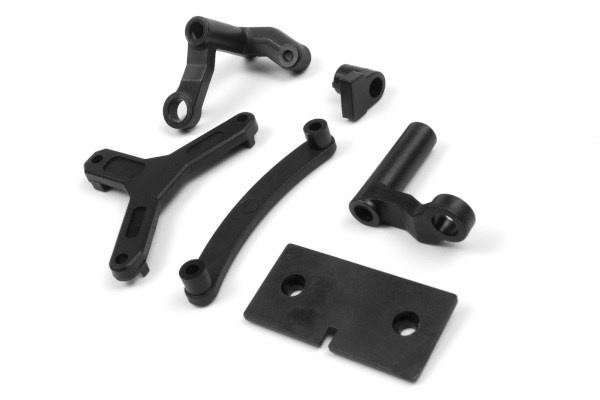BLACKZON Steering Assembly & Servo Mount Set i gruppen LEKSAKER, BARN- & BABYPRODUKTER / Radiostyrt / Reservdelar & Extra Tillbehör / Blackzon hos TP E-commerce Nordic AB (C30783)
