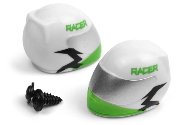 BLACKZON Driver Helmet (Green/2pcs) i gruppen LEKSAKER, BARN- & BABYPRODUKTER / Radiostyrt / Reservdelar & Extra Tillbehör / Blackzon hos TP E-commerce Nordic AB (C30827)