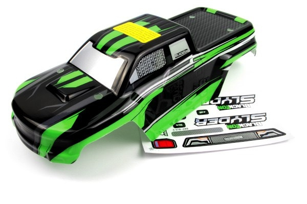BLACKZON Slyder MT Body (Black/Green) i gruppen LEKSAKER, BARN- & BABYPRODUKTER / Radiostyrt / Reservdelar & Extra Tillbehör / Blackzon hos TP E-commerce Nordic AB (C30848)