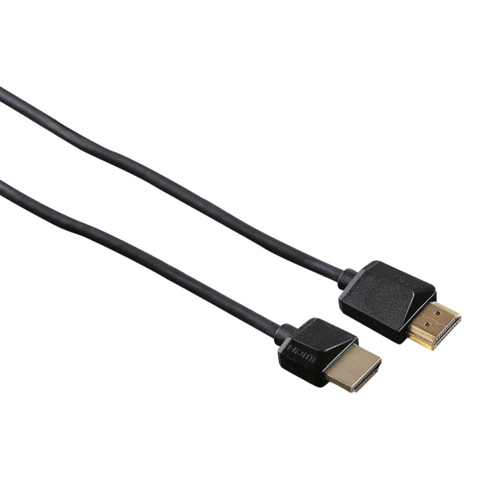 HAMA Kabel HDMI Ethernet Flexislim Svart 3m i gruppen HEMELEKTRONIK / Kablar & Adaptrar / HDMI / Kablar hos TP E-commerce Nordic AB (C30870)