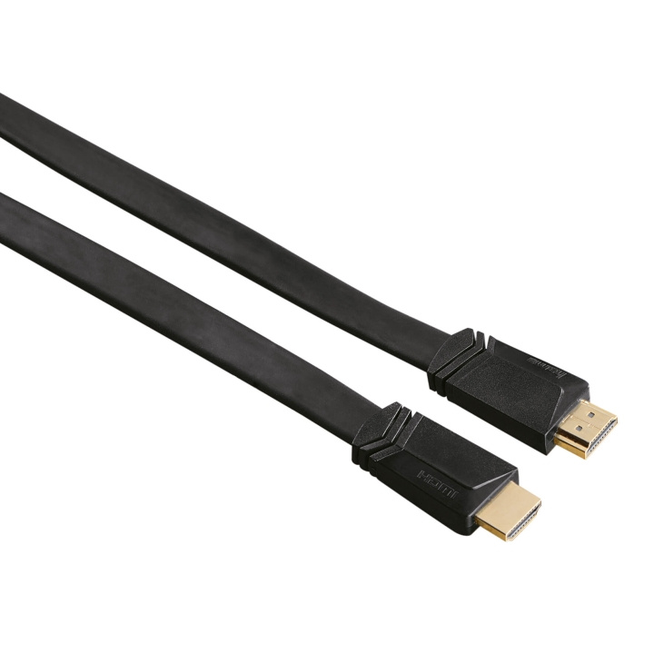 HAMA Kabel HDMI Ethernet Platt Svart 1.5m i gruppen HEMELEKTRONIK / Kablar & Adaptrar / HDMI / Kablar hos TP E-commerce Nordic AB (C30873)