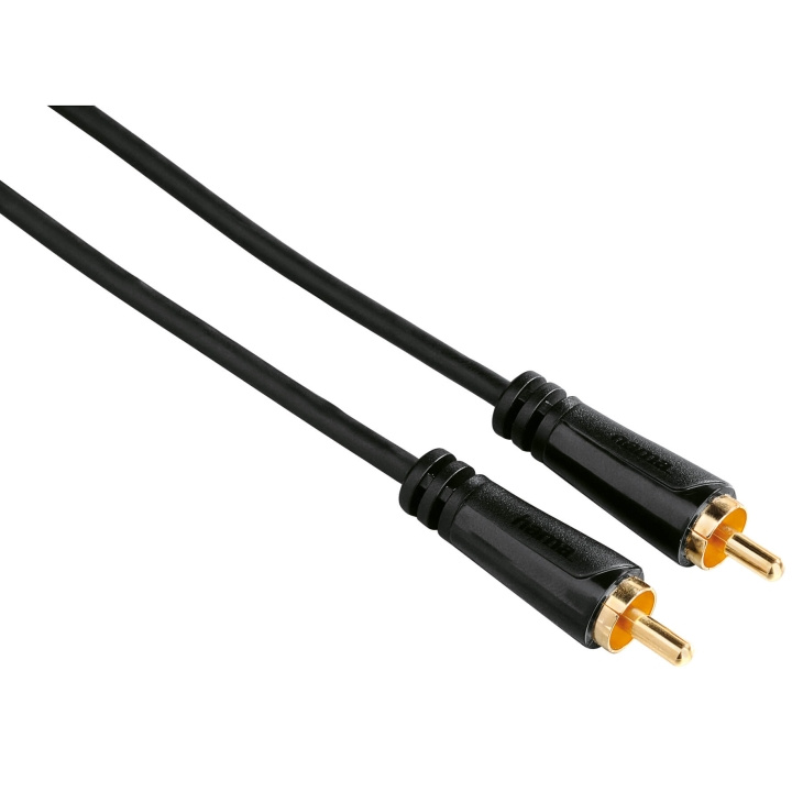 HAMA Kabel Video RCA-RCA Guld Svart 1.5m i gruppen HEMELEKTRONIK / Kablar & Adaptrar / RCA-kablar & adaptrar / Kablar hos TP E-commerce Nordic AB (C30879)