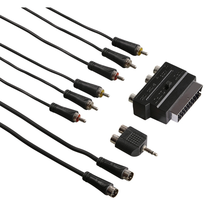 Hama Kabel Universal DVD KIT Svart 2m i gruppen HEMELEKTRONIK / Kablar & Adaptrar / Ljud Digital hos TP E-commerce Nordic AB (C30882)