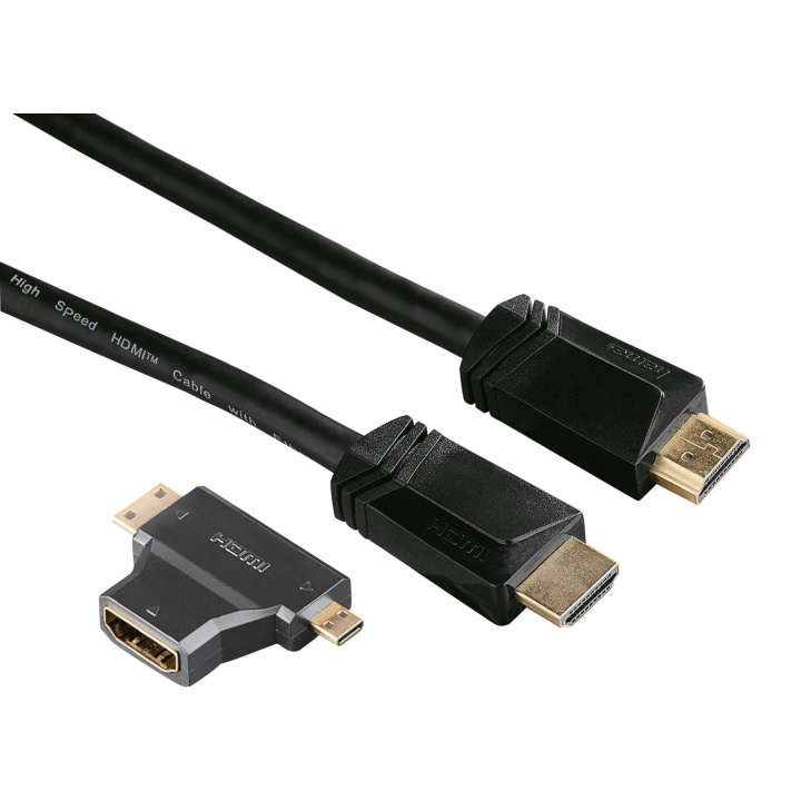 Hama Kabel HDMI Ethernet Adapter 1xHDMI-1xMicro 1xMini Guld 1.5m i gruppen HEMELEKTRONIK / Kablar & Adaptrar / HDMI / Kablar hos TP E-commerce Nordic AB (C30884)