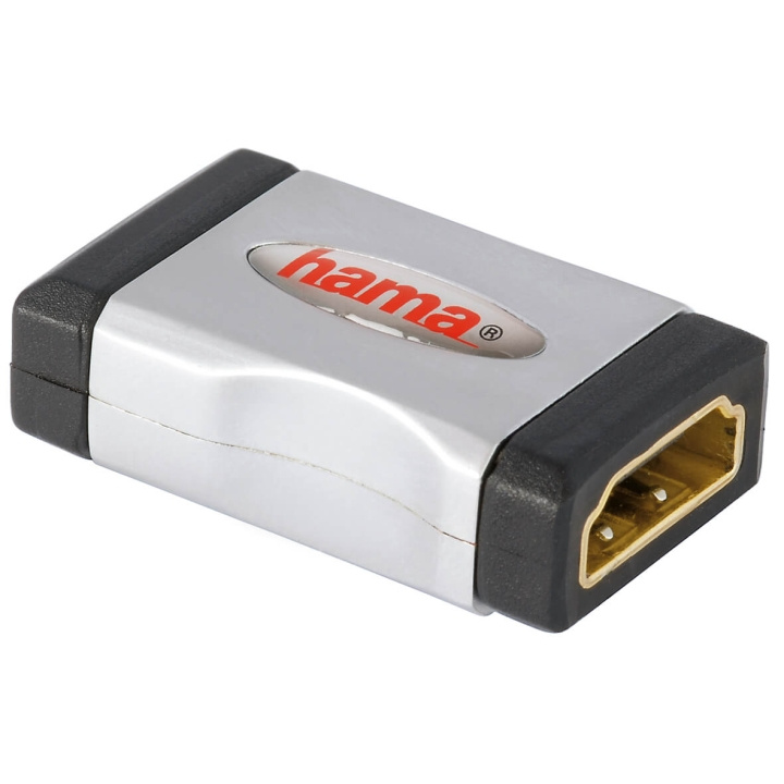 HAMA Adapter HDMI Hona-Hona Guld Svart i gruppen HEMELEKTRONIK / Kablar & Adaptrar / HDMI / Adaptrar hos TP E-commerce Nordic AB (C30886)