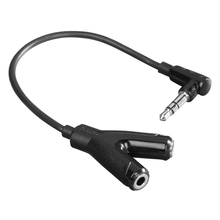 HAMA Adapter Audio 3.5mm- 2x3.5mm 1xHane-2xHona Svart i gruppen HEMELEKTRONIK / Kablar & Adaptrar / Ljud Analog / Adaptrar hos TP E-commerce Nordic AB (C30897)