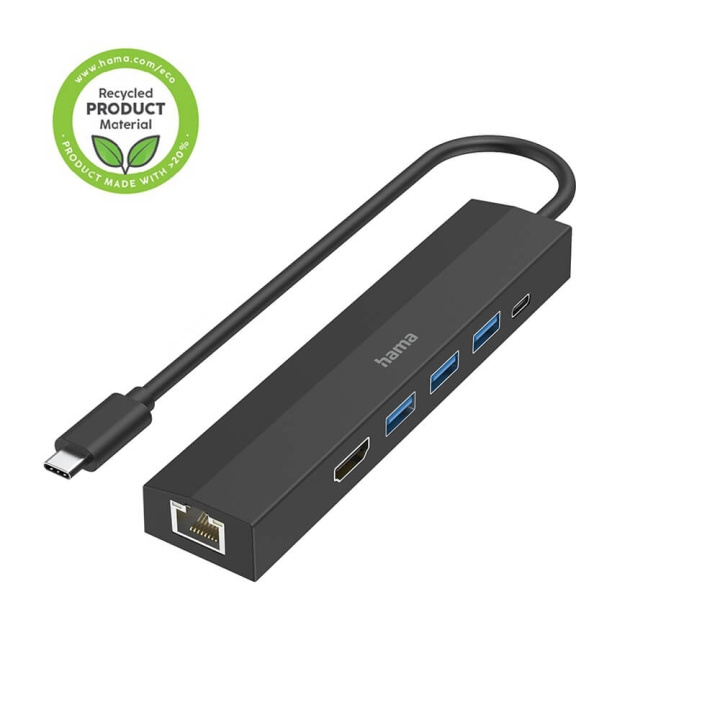 Hama USB-C Multiport Adapter 6 portar i gruppen DATORER & KRINGUTRUSTNING / Datortillbehör / USB-hubbar hos TP E-commerce Nordic AB (C30959)