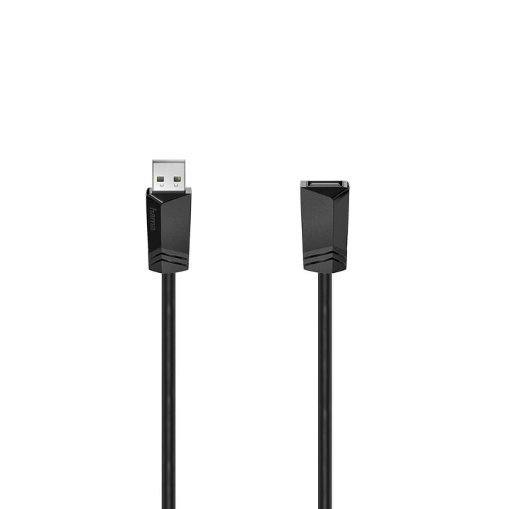 Hama Kabel USB 2.0-förlängning 480 Mbit/s 3,0m Svart i gruppen DATORER & KRINGUTRUSTNING / Datorkablar / USB-kablar / USB-A / Kablar hos TP E-commerce Nordic AB (C30964)