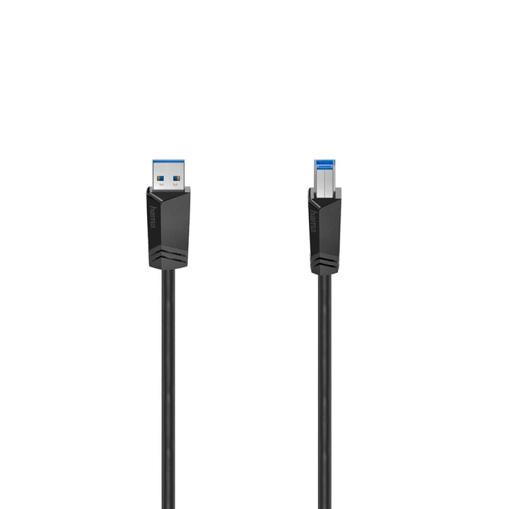 Hama Kabel USB 3.0 5 Gbit/s 1.5m Svart i gruppen DATORER & KRINGUTRUSTNING / Datorkablar / USB-kablar / USB-A / Kablar hos TP E-commerce Nordic AB (C30966)