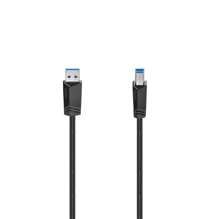 Hama Cable USB 3.0 5 Gbit/s 1.5m Black i gruppen DATORER & KRINGUTRUSTNING / Datorkablar / USB-kablar / USB-A / Kablar hos TP E-commerce Nordic AB (C30966)