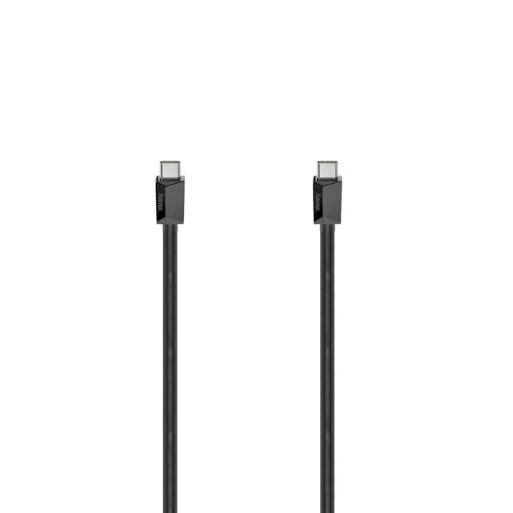 Hama Kabel USB-C USB 3.2 Gen2 10 Gbit/s 1m Svart i gruppen DATORER & KRINGUTRUSTNING / Datorkablar / USB-kablar / USB-C hos TP E-commerce Nordic AB (C30974)