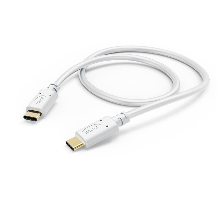 Hama Laddkabel USB-C Vit 1,5m i gruppen SMARTPHONE & SURFPLATTOR / Laddare & Kablar / Kablar / Kablar Typ C hos TP E-commerce Nordic AB (C30995)