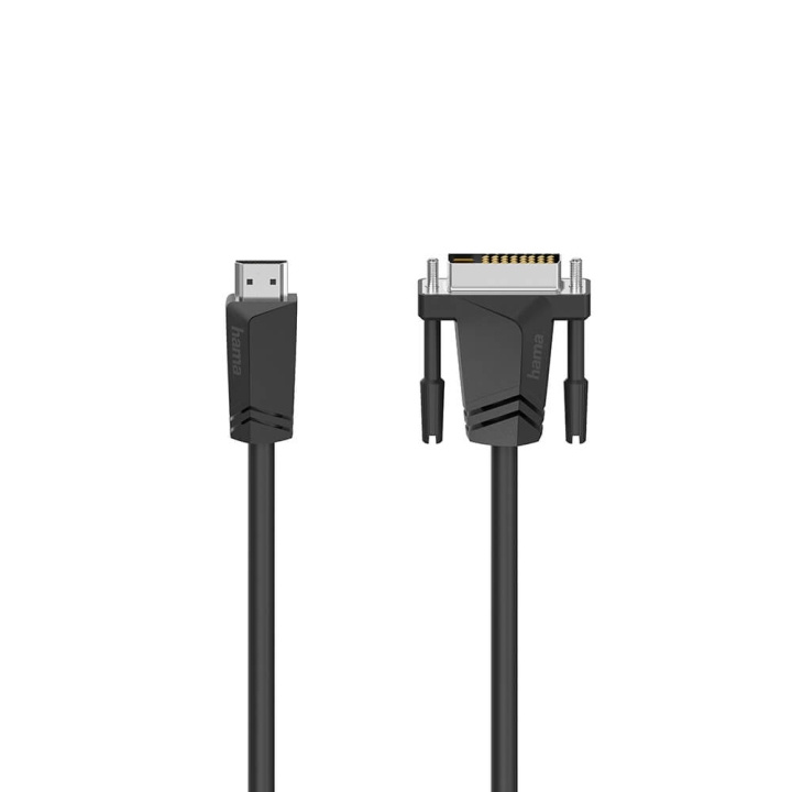 Hama Cable HDMI to DVI/D Black 1.5m i gruppen HEMELEKTRONIK / Kablar & Adaptrar / HDMI / Kablar hos TP E-commerce Nordic AB (C31011)