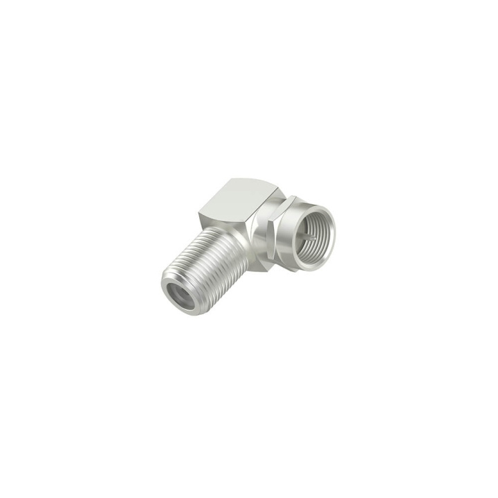 Hama Adapter Satellitmottagare F-kontakt till F-uttag 90 Grader i gruppen HEMELEKTRONIK / Kablar & Adaptrar / Antennkablar & Tillbehör / Tillbehör hos TP E-commerce Nordic AB (C31029)