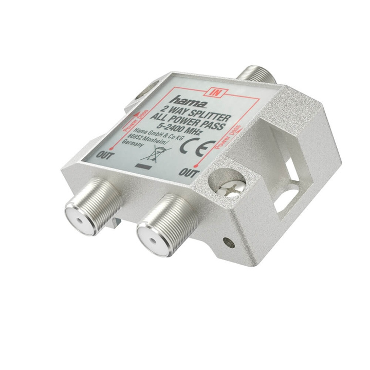 Hama SAT Splitter 2-vägs helskärmad i gruppen HEMELEKTRONIK / Ljud & Bild / TV & Tillbehör / Antenner & Tillbehör hos TP E-commerce Nordic AB (C31030)