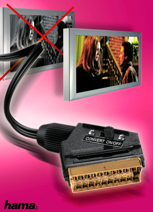 Hama Kabel Kit Scart-S-video Hane-Hane Guld Svart 5m i gruppen HEMELEKTRONIK / Kablar & Adaptrar / Scart hos TP E-commerce Nordic AB (C31083)