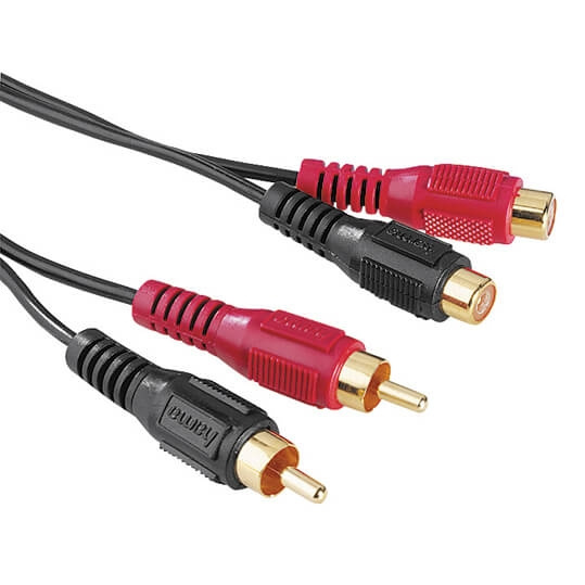 Hama Kabel Förl. 2xRCA-2xRCA 2 m, Guld 2xHa-2xHo, ST i gruppen HEMELEKTRONIK / Kablar & Adaptrar / RCA-kablar & adaptrar / Kablar hos TP E-commerce Nordic AB (C31094)