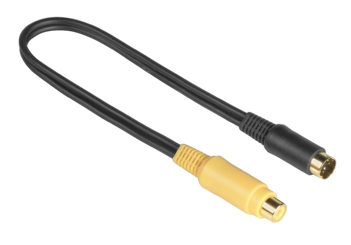 Hama Adapter S-VHS-RCA Hane-Hona Svart 0.2m i gruppen HEMELEKTRONIK / Kablar & Adaptrar / RCA-kablar & adaptrar / Adaptrar hos TP E-commerce Nordic AB (C31106)