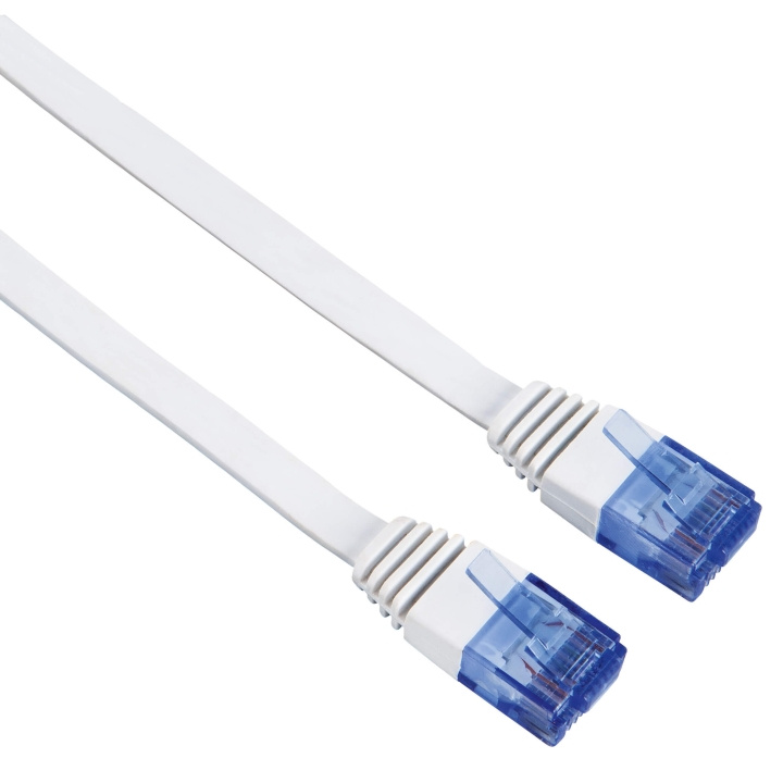 Hama Kabel Nätverk CAT6 UTP Flat Vit 5m i gruppen DATORER & KRINGUTRUSTNING / Datorkablar / Nätverkskablar / Cat6 hos TP E-commerce Nordic AB (C31123)